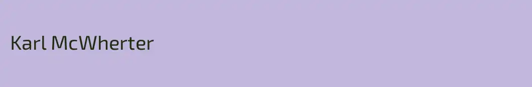 Karl McWherter